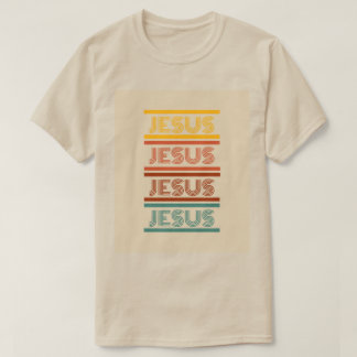 Jesus retro off white tee unisex