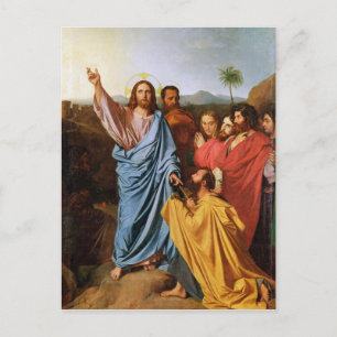 Jesus Returning the Keys to St. Peter, 1820 Postcard