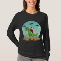 Jesus Riding A Dinosaur Funny Bigfoot UFO Alien Ab