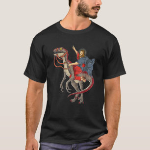Jesus Riding Dinosaur Rex Jesus Christian 1 T-Shirt