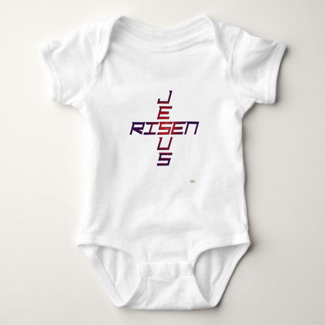 JESUS RISEN BABY BODYSUIT (Front)