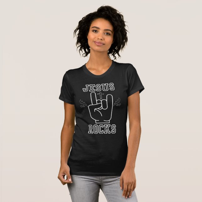 Jesus Rocks Biblical Festival Women's T-Shirt (Front Full)