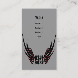 Jesus Rocks Business Card