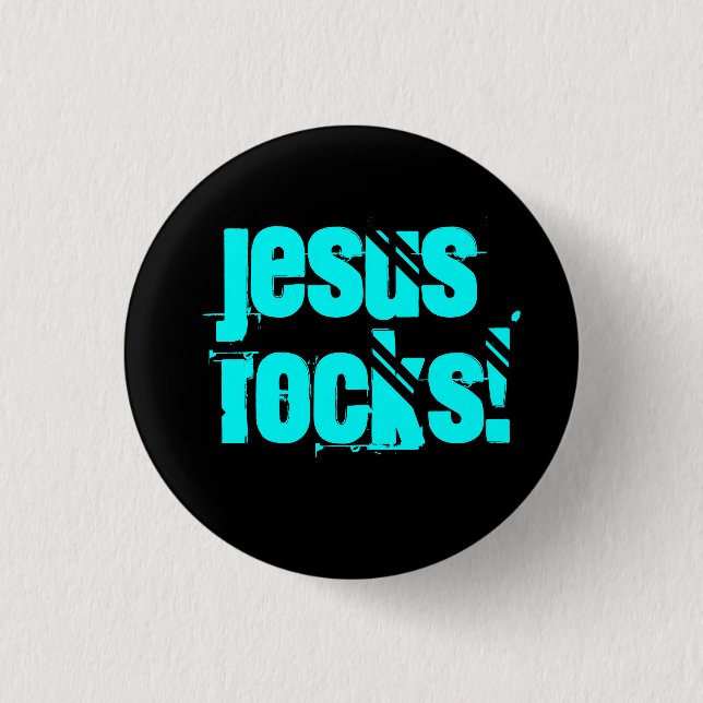 Jesus Rocks! - Customised - Customised 3 Cm Round Badge (Front)