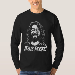 Jesus Rocks  Musician Rocker Christ T-Shirt