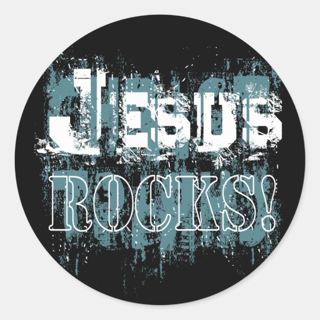 Jesus Rocks! Sticker (Front)