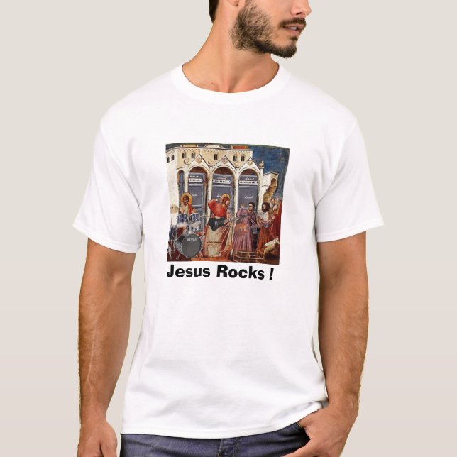 Jesus Rocks ! T-Shirt (Front)