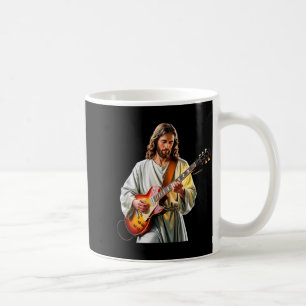 Jesus Rocks With Guitar - Funny Christian Rocks Ch Coffee Mug