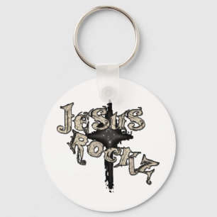 Jesus Rockz Christian Key Ring