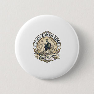 Jesus Roman Road Ancient Map Jesus Roman Road Anci 6 Cm Round Badge