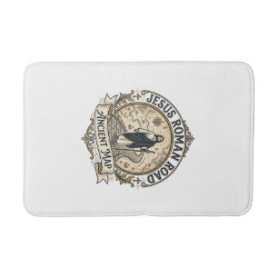 Jesus Roman Road Ancient Map Jesus Roman Road Anci Bath Mat