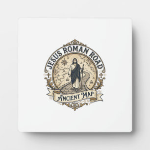 Jesus Roman Road Ancient Map Jesus Roman Road Anci Plaque