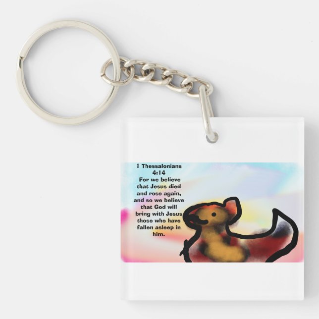 Jesus rose again  key ring (Front)