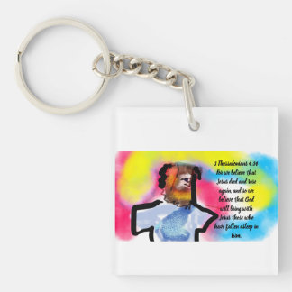 jesus rose key ring