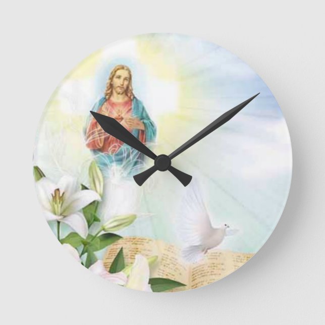 Jesus Round Clock (Front)