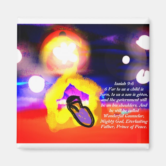 Jesus rule magnet (Front)