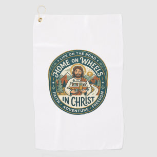 Jesus RV Camper Life Vintage Shirt Christian Graph Golf Towel