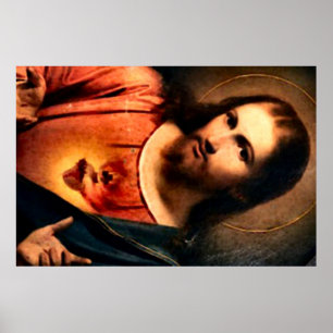 Jesus - Sacred Heart Poster