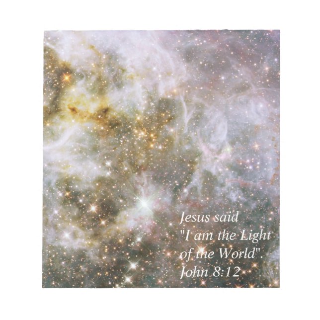 Jesus said "I am the Light.. Notepad (Front)