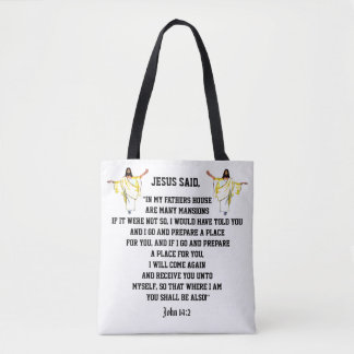 JESUS SAID TOTE BAG