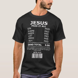 Jesus Salvation Forgiveness Cross Christian Gift T-Shirt