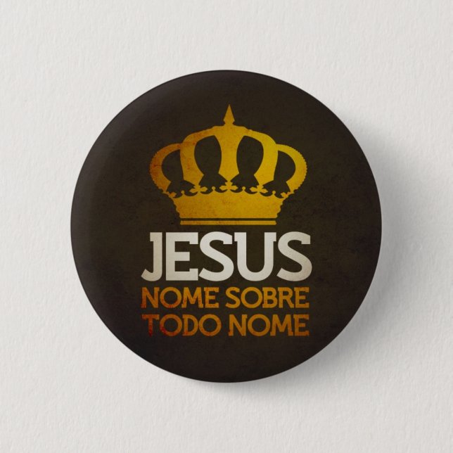 Jesus Salverd 6 Cm Round Badge (Front)