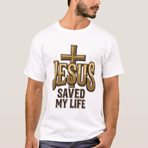 Jesus Saved My Life Cross Vintage T-Shirt