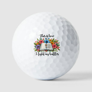 Jesus saves always Easter Christian Cross spring Golf Balls