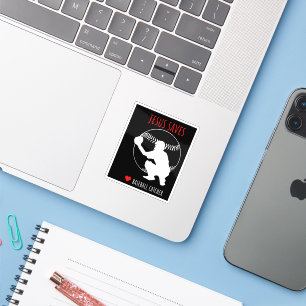 Jesus Saves Baseball Catcher Funny Sports Lover