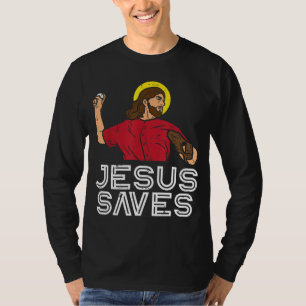Jesus Saves Baseball God Sports Christian Men Wome T-Shirt