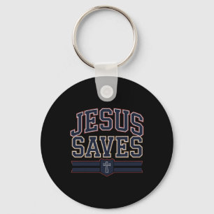 Jesus Saves Bro Christian Hockey Youth Boy You Lov Key Ring