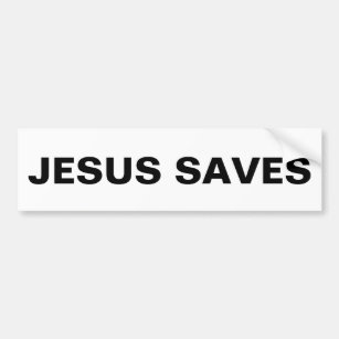 "Jesus Saves" Bumper Sticker