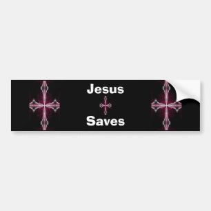 Jesus saves bumper sticker