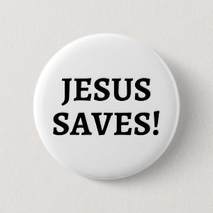 Jesus Saves Button