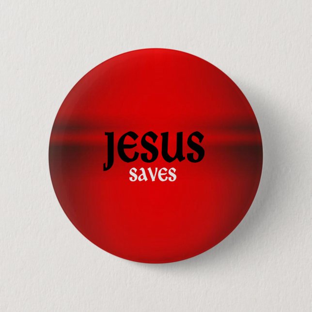 Jesus Saves Button (Front)