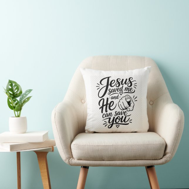 Jesus Saves Cushion (Chair)