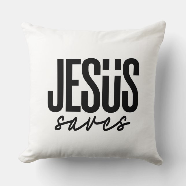 JESUS SAVES CUSHION (Front)