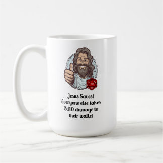 Jesus Saves D&D! Coffee Mug