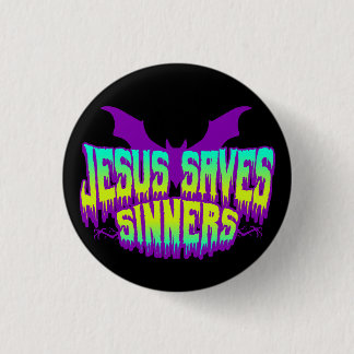 Jesus Saves Goths Button