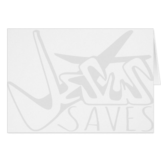 JESUS SAVES GRAFFITI  (Front Horizontal)