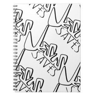 JESUS SAVES GRAFFITI SPIRAL NOTEBOOK
