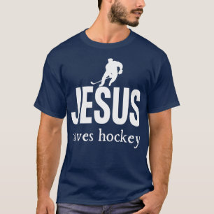 Jesus Saves Hockey T-Shirt