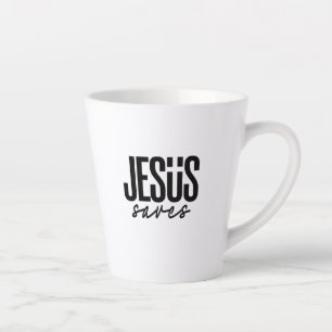 JESUS SAVES LATTE MUG