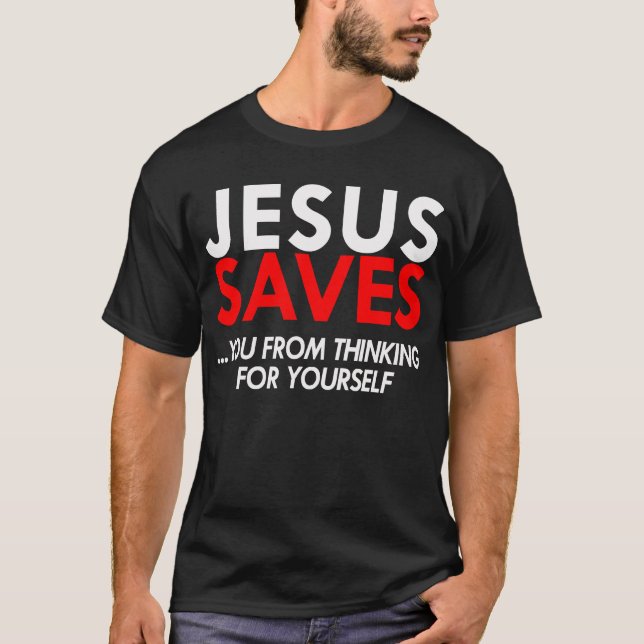 Jesus Saves Men's Shirt (Front)