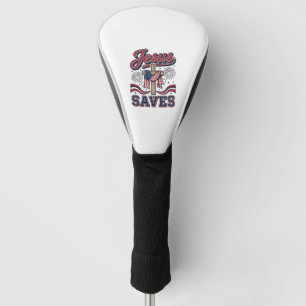 Jesus Saves Patriotic Christian Vintage Shirt Desi Golf Head Cover