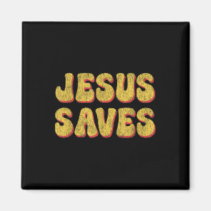 Jesus Saves - Popular Christian Faith Quote God Bi Magnet