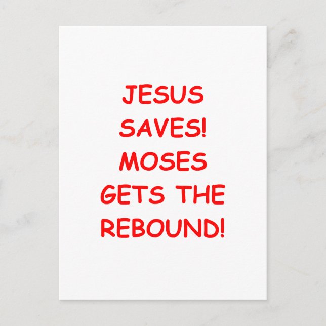 jesus saves postcard (Front)