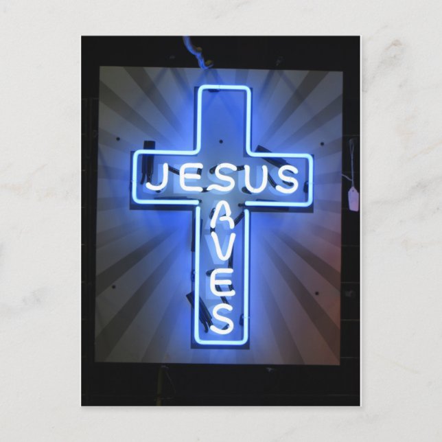 Jesus Saves Postcard (Front)