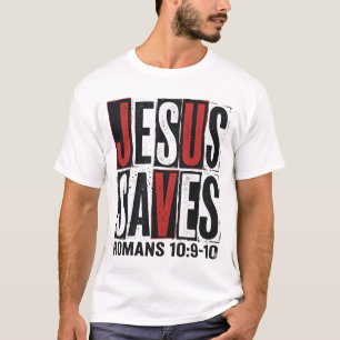 Jesus Saves Romans 10_9 Christian Vintage Shirt De