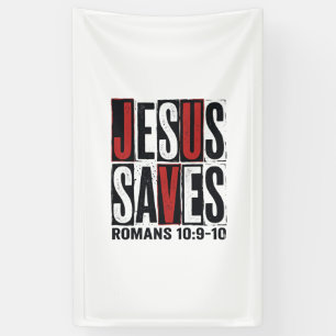 Jesus Saves Romans 10_9 Christian Vintage Shirt De Banner